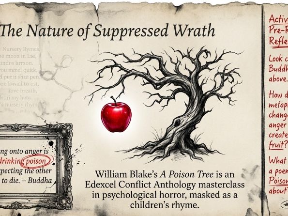 A Poison Tree by William Blake | Edexcel Conflict Poetry Anthology | GCSE Poem