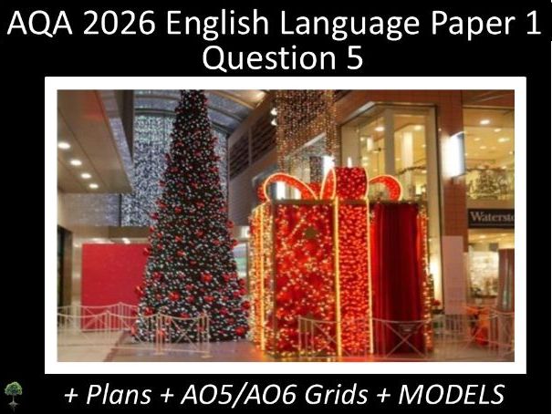 Question 5 - AQA 2026 GCSE English Language Paper 1|   Plans, AO Grids, Models - (Mal)