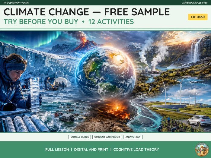 FREE Climate Change Sample | IGCSE Geography Cambridge 0460