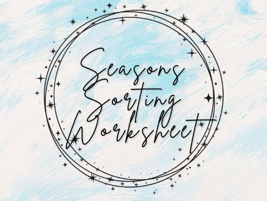 Seasons Sorting Worksheets