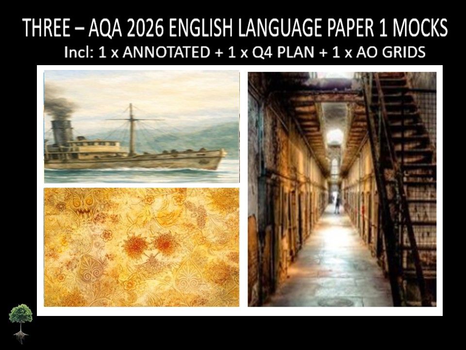 THREE - AQA PAPER 1 | 2026 FULL MOCKS | ANNOTATED | Q4 PLAN | AO GRIDS