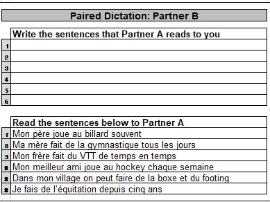 KS3 On peut faire quels sports dans ta ville/ton village