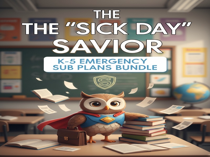 The 'Sick Day' Savior: K-5 Emergency Sub Plans Bundle
