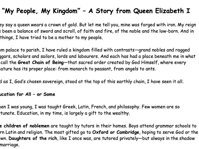 Edexcel GCSE Early Elizabethan England - Elizabeth I - Story Pt3