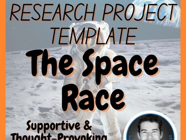 The Space Race | Astro Science Research Project Template | Digital + Print