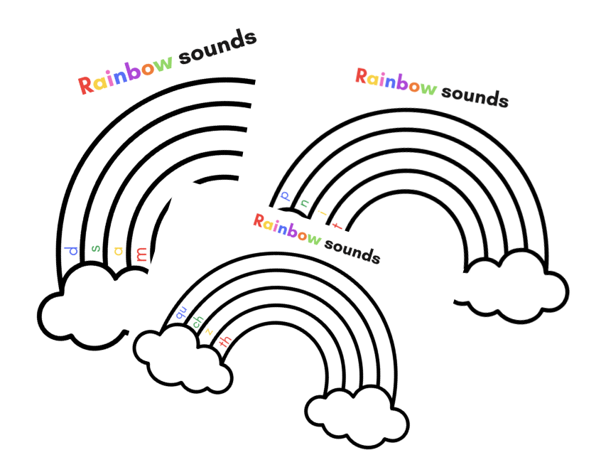 Set 1 sound rainbow writing