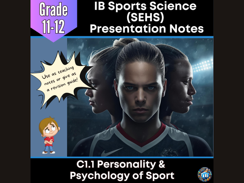 IB SEHS C1.1: Personality in Sports Teaching Notes & Revision Guide 2026