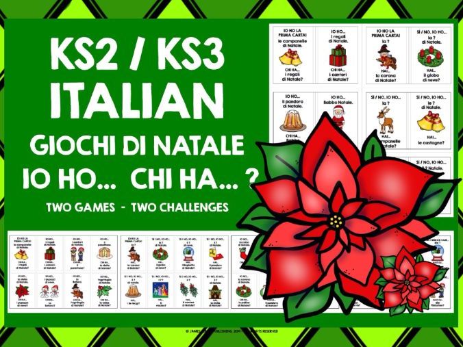 ITALIAN CHRISTMAS I HAVE, WHO HAS?