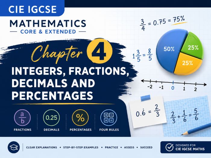 04 - Integers, Fractions, Decimals and Percentages - CIE iGCSE Maths Resource Bundle
