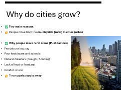Growth of Urbanisation
