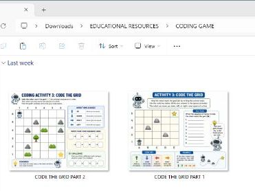Title: Code the Grid – Coding and Directional Reasoning Activity