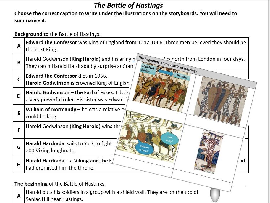 Battle of Hastings and Bayeux Tapestry