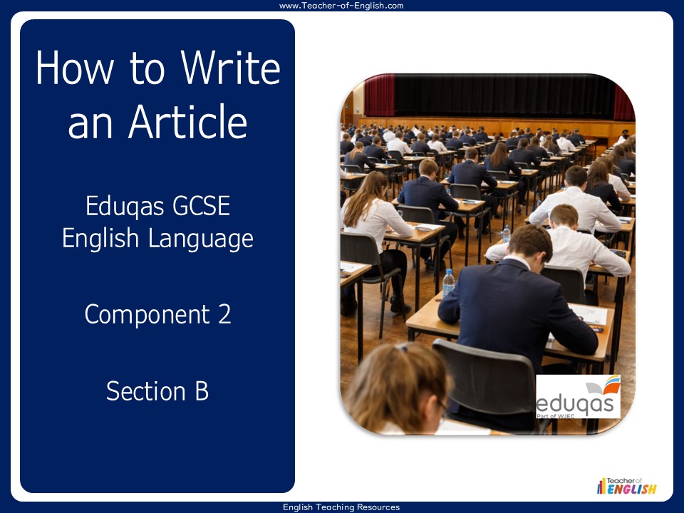 Eduqas GCSE English Language - Writing an Article