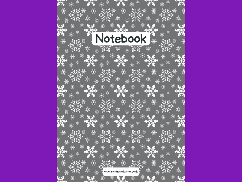 Snowflake A4 Lined Notebook 2