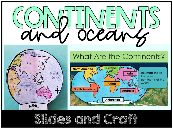 Year 3 Geography NZ Curriculum Oceania Continents and Oceans Lesson and Craft
