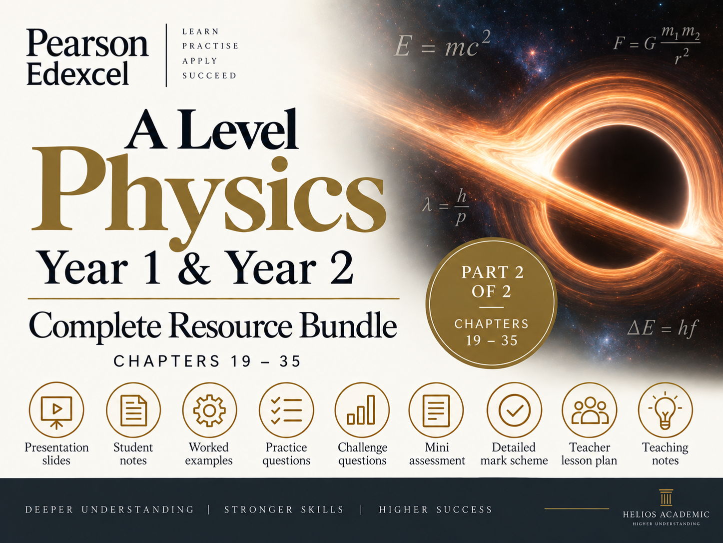 Full Pearson Edexcel Physics (Year 1 & Year 2) A Level Resource Bundle | Chapters 19–35 (Part 2 of 2)