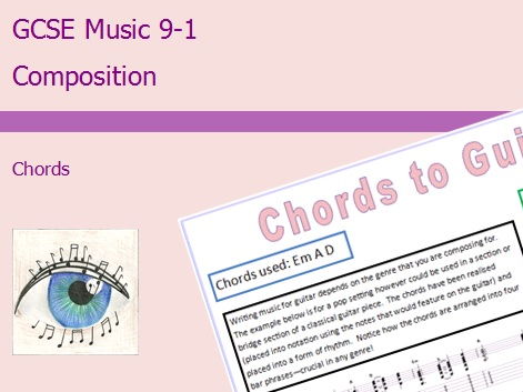 GCSE Music 9-1 Composition: Chords Differentiation