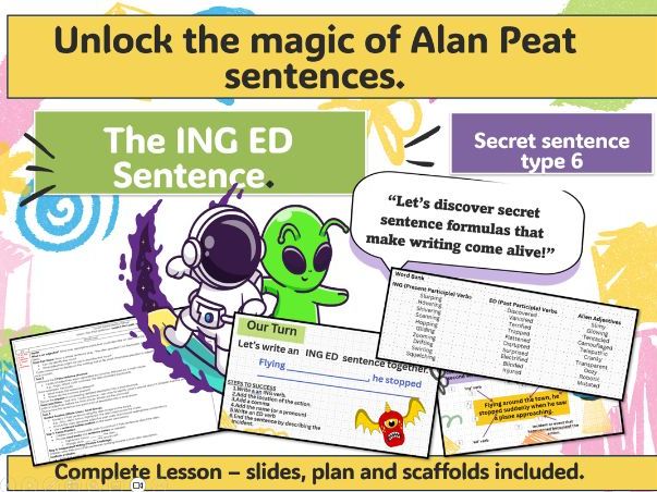 'ING, ED' SENTENCES COMPLETE LESSON (ALAN PEAT) FULLY UPDATED 2025