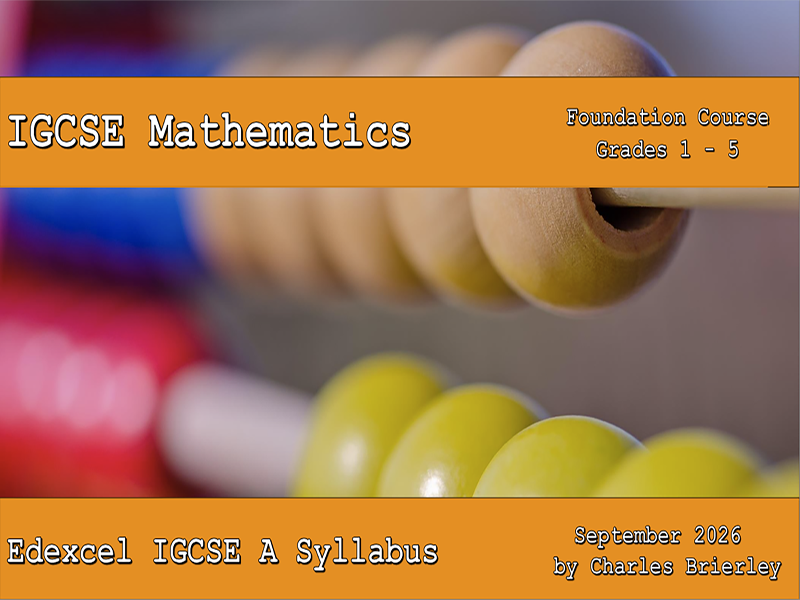 Edexcel IGCSE Mathematics A PowerPoint - Complete Foundation Course