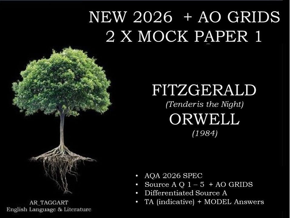FITZGERALD & ORWELL (2) Paper 1 | 2026 FULL MOCKS | AO GRIDS