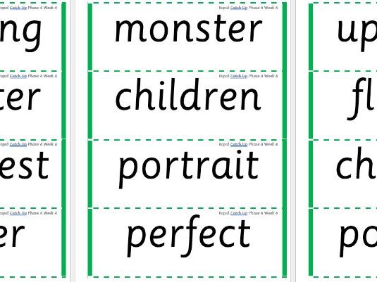 Rapid Catch Up Phase 4 Week 4 (Supports Little Wandle)
