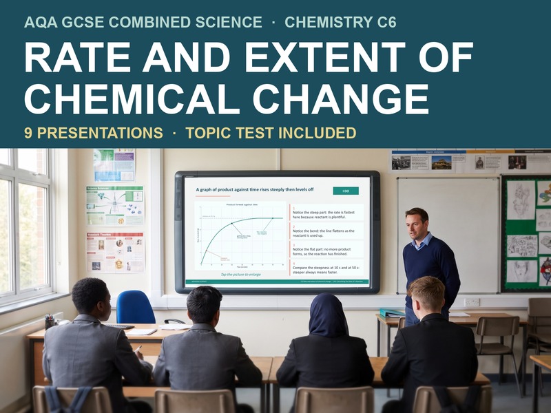 AQA GCSE Combined Science Chemistry C6 Rate and Extent of Chemical Change | 9 Lessons and Topic Test