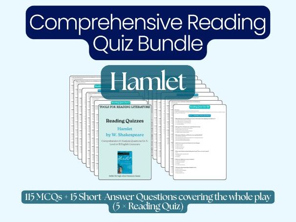 Hamlet Reading Quizzes – The Whole Play | A-Level English