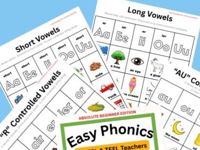 Vowels Sounds Educational Wall Art for School