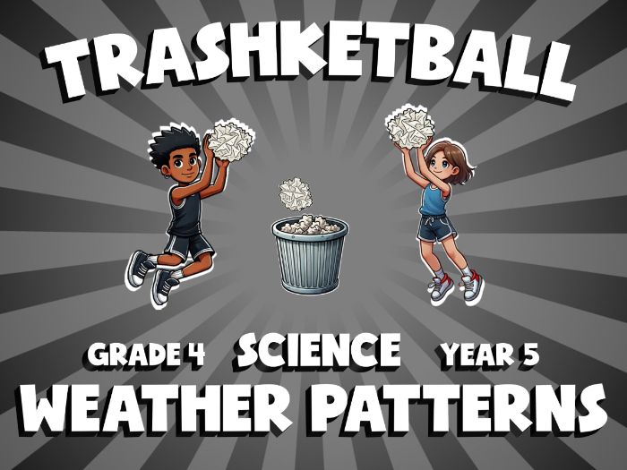 Weather Patterns TRASHKETBALL Science Game | No-Prep Year 5 Review Activity
