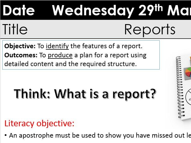 Features of Reports Y9 KS3 Transactional Writing