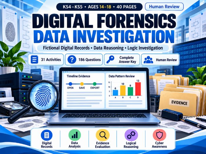 Digital Forensics Data Investigation  KS4–KS5 Computing & Maths  40 Pages