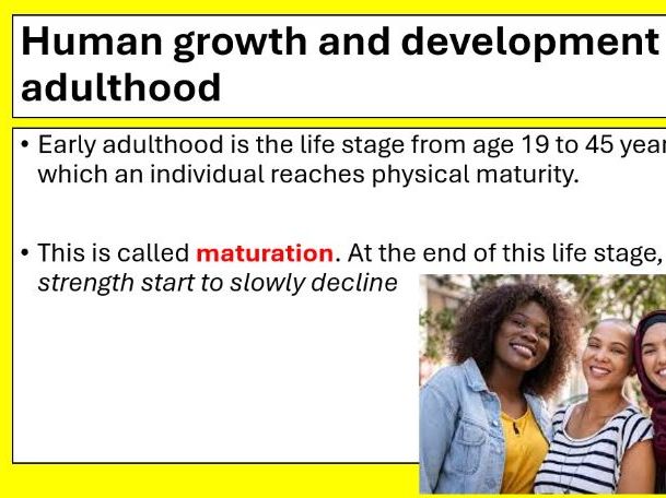 AAQ Level 3 Health and Social Care Unit 1 Human Lifespan LESSON4