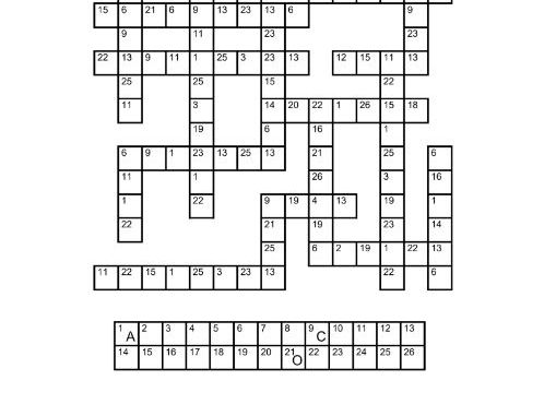 Geometry cipher crossword