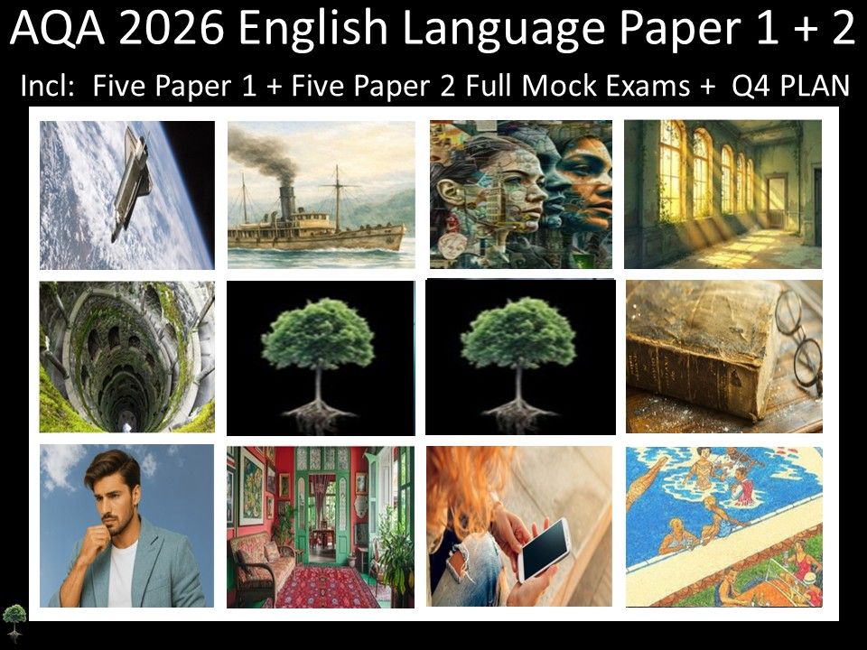 Ten AQA 2026 English Language Paper 1 + 2 Mocks | Q4 Plan