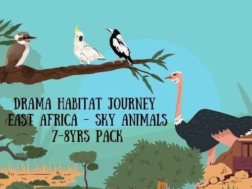 Drama Habitat Journey - East Africa Sky Animals: 7-8yrs Pack