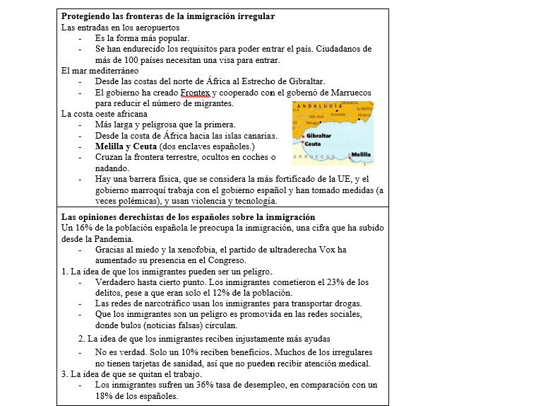 A-Level Spanish Unit 3 flashcards