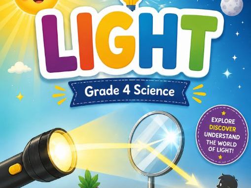 Grade 4 Science Light Workbook | Light, Reflection, Shadows & Day and Night