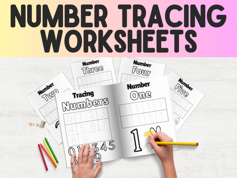 Number Tracing Worksheets 0–9 For Preschool