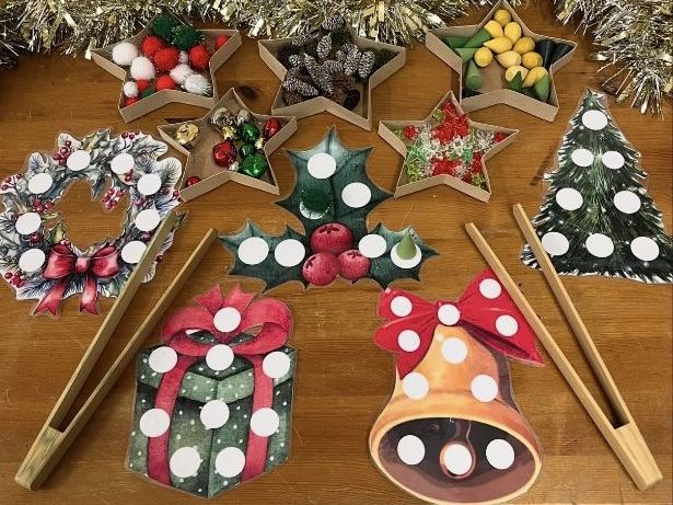 Christmas fine motor