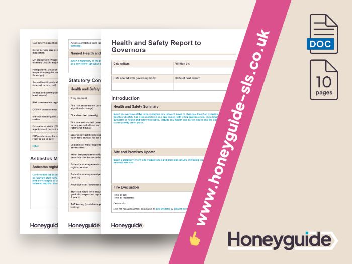 Health and Safety Report to Governors