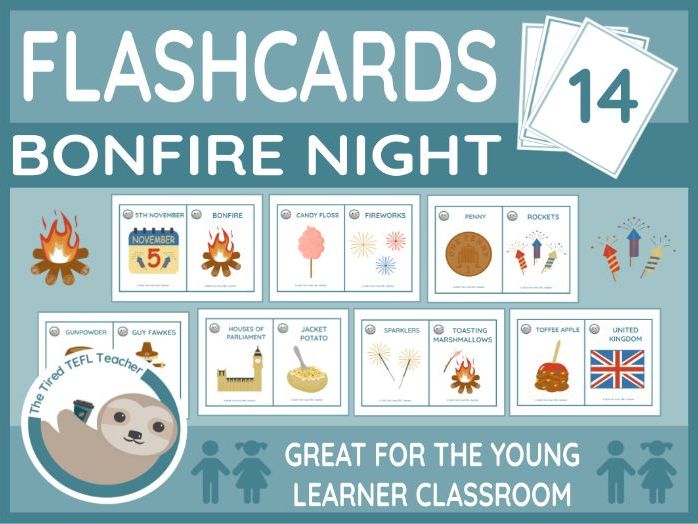 ESL Bonfire Night Flashcards