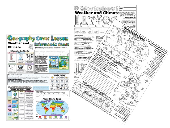 Geography Cover Lesson: Weather and Climate