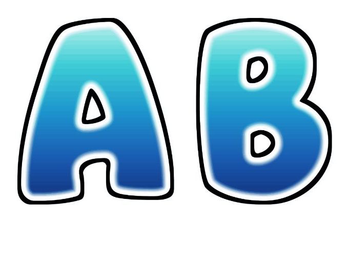 Ocean Rainbow Glow Bubble Letters | Bulletin Board Letters | Classroom Display Pack
