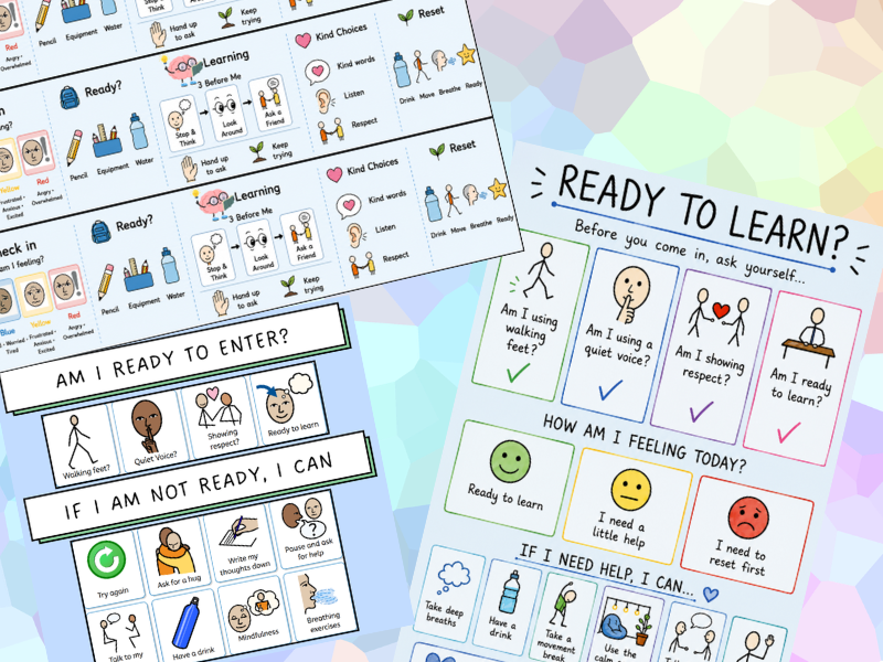 LKS2 Desk charts SEND / Inclusive reminder prompts