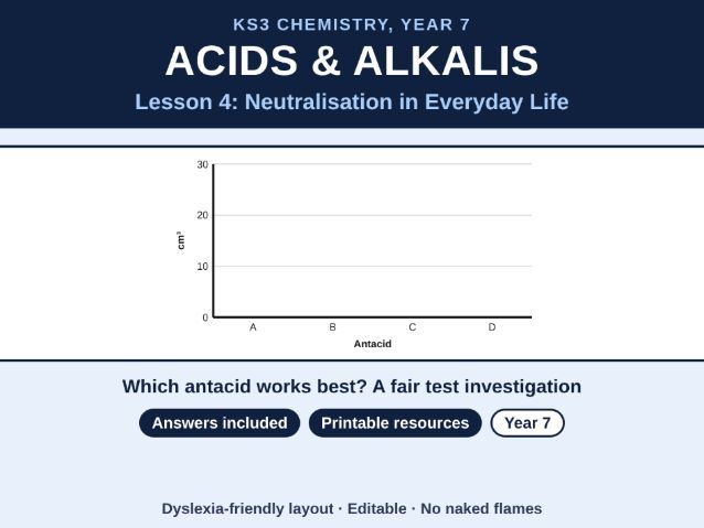 KS3 Chemistry Everyday Neutralisation Lesson