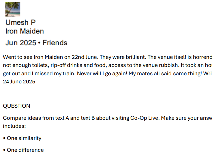 Functional Skills English Level 2: Comparison Practice