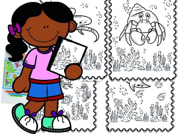 Ocean Friends Coloring Book for Kids