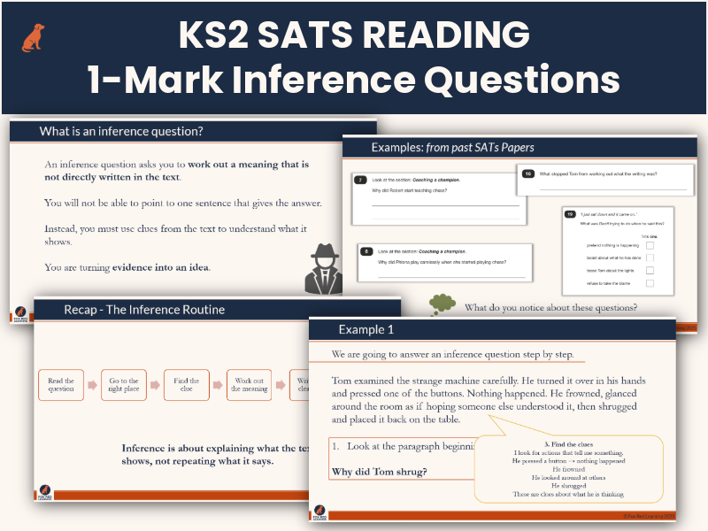 KS2 SATs Reading: How to Answer 1-Mark Inference Questions | Teaching ...
