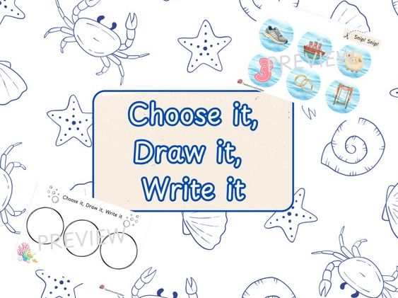 Phase 3 Under the Sea Choose it, Draw it, Write it