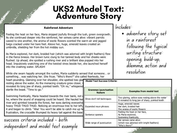 UKS2 Model Text - Rainforest Adventure